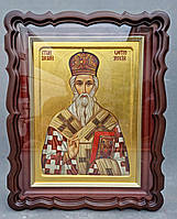 Фігурний кіот для ікони з внутрішньої девевянной рамою і штапиком під золото, фото 8