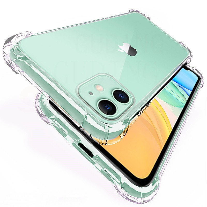 Протиударний чохол із посиленими кутами для iPhone 12 mini прозорий силіконовий