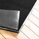 Брудозахисний килимок, 800х1200 мм, чорний СТОКГОЛЬМ (брак, пошкоджена окантовка), фото 4
