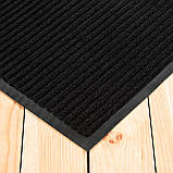 Брудозахисний килимок, 800х1200 мм, чорний СТОКГОЛЬМ (брак, пошкоджена окантовка), фото 5