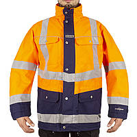 Куртка немецкая влагозащитная со светоотражателями Helly Hansen 3M WORK JACKET SCOTCHLITE б/у Orange S