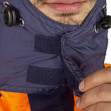 Куртка німецька вологозахисна зі світловідбивачами Helly Hansen 3M WORK JACKET SCOTCHLITE ™ б/в Orange S, фото 9