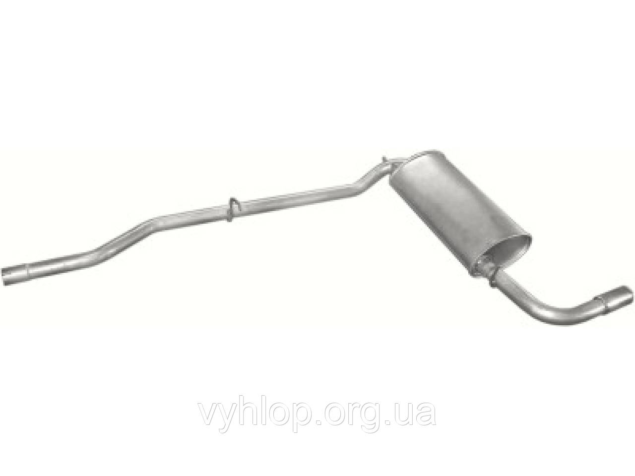 Глушник Сеат Ронда (Seat Ronda) 84-87 0.9/1.5/1.7 D (23.04) Polmostrow алюминизированный