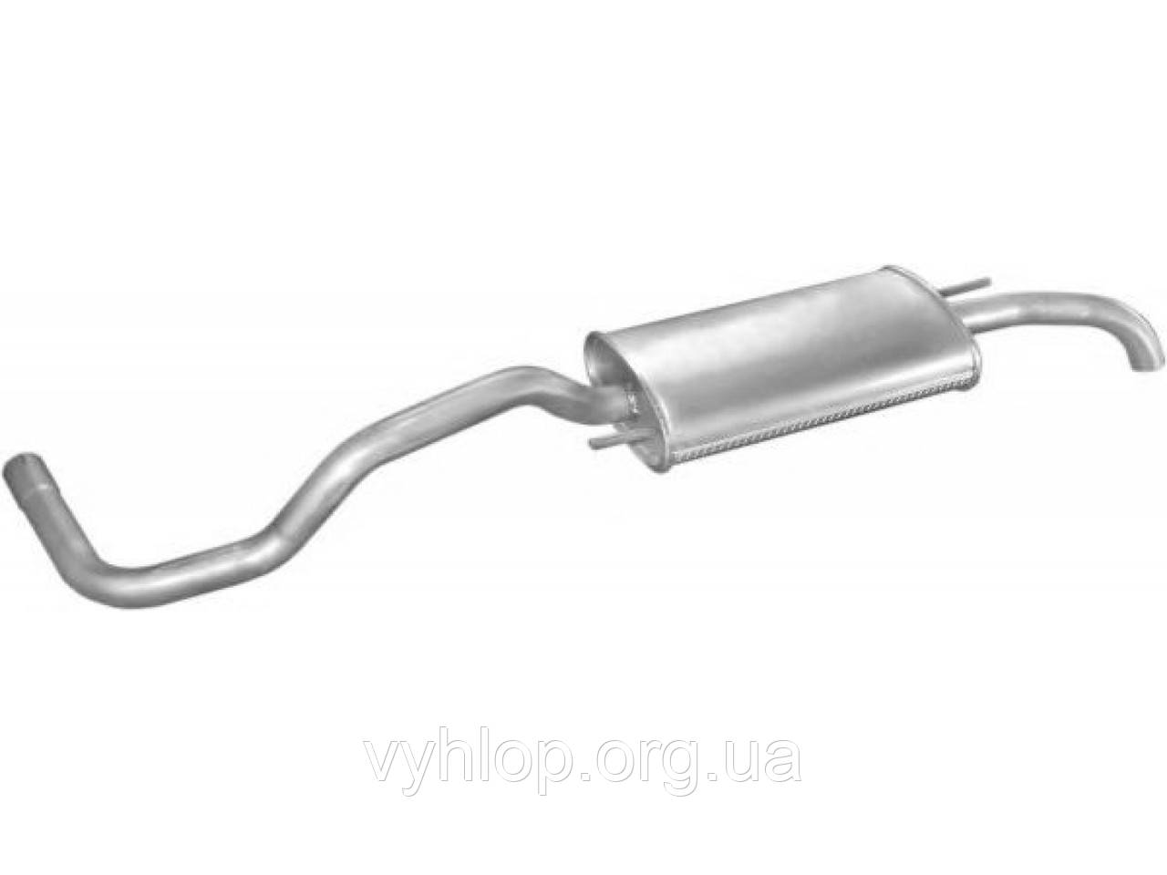 Глушник Сеат Кордоба (Seat Cordoba) 1.0 i 96- (23.63) Polmostrow алюминизированный