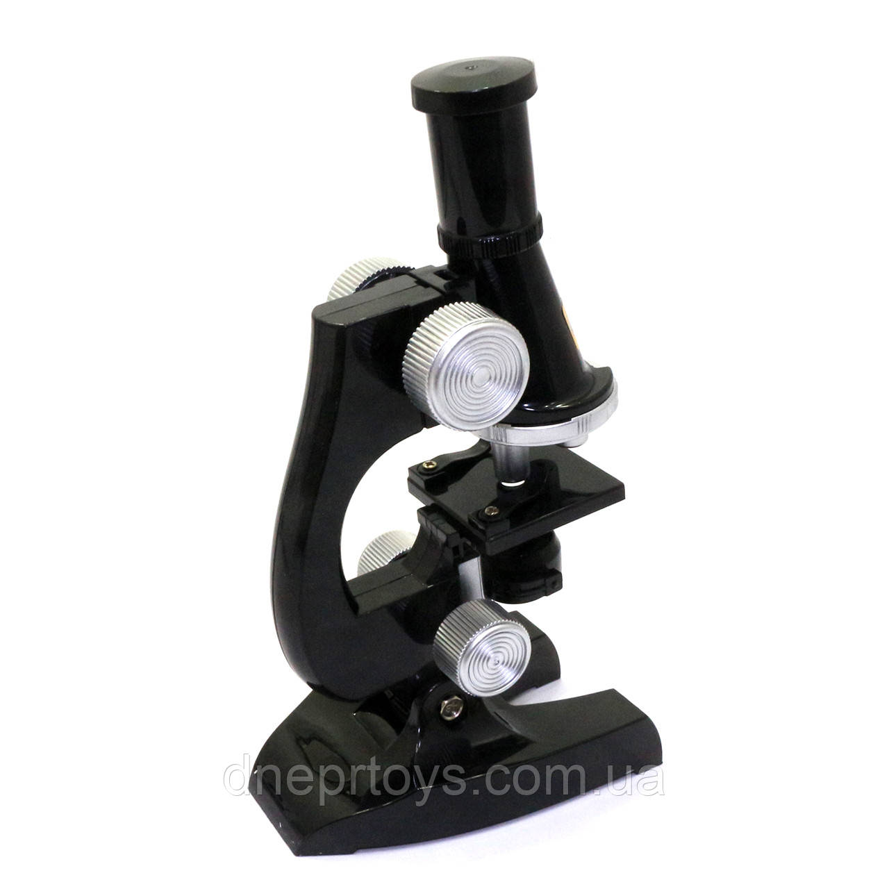 Игрушечный микроскоп c подсветкой черный 450Х 21*12*7 см (C2119) - фото 3 - id-p1541642361