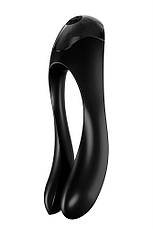 Универсальный мини вибратор на палец Satisfyer Candy Cane black, фото 2