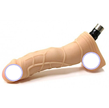 Насадка-фалоїтатор реалістичний із мошоком для секс-машини 21 см, інтимні іграшки для жінок, фото 3