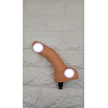 Насадка-фалоїтатор реалістичний із мошоком для секс-машини 21 см, інтимні іграшки для жінок, фото 6