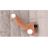 Насадка фалоїмітатор реалістичний із мошоком тілесний для секс машини 22 см, інтимні іграшки для жінок, фото 5