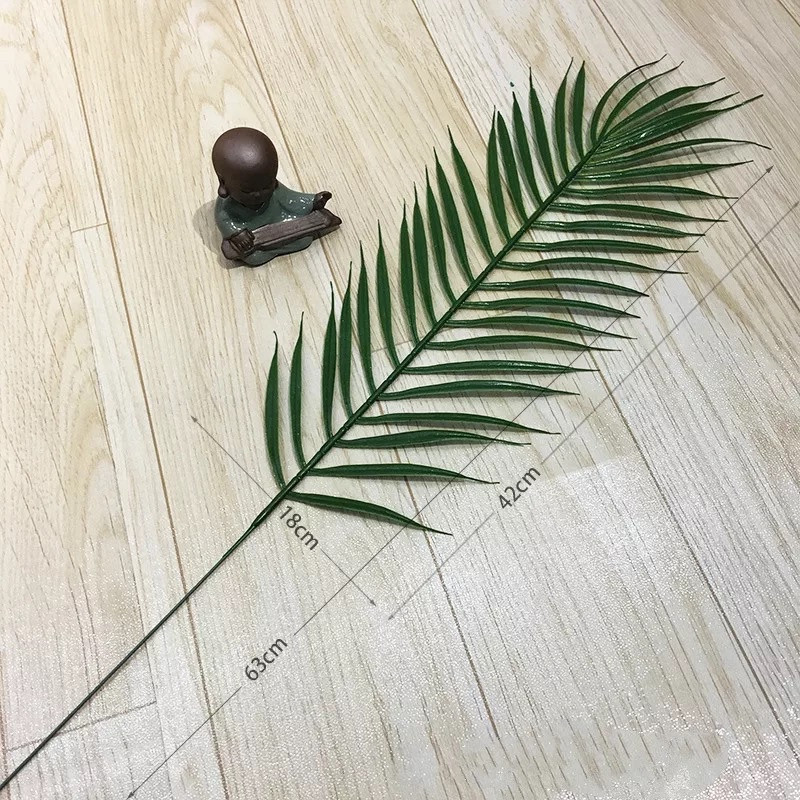 Лист пальми декоративний 63 см (10 шт. в уп), фото 1