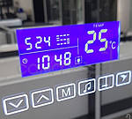 Дзеркало з LED підсвічуванням і годинами 1200х800 Liberta BOCA STEEL, фото 3