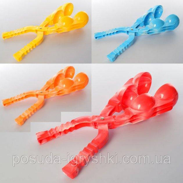 Сніжколіп MS 1280-1 2 кулі, 4 кольори, в кульку, 38-10,5-7см, фото 1