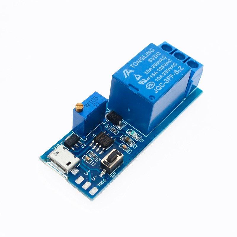 Модуль реле 5-30V з затримкою вимикання 0-24 секунд (XY-018)