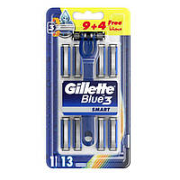 Набір станок для гоління Gillette Blue 3 Smart 1 станок і 13 картреджів (7702018537914)