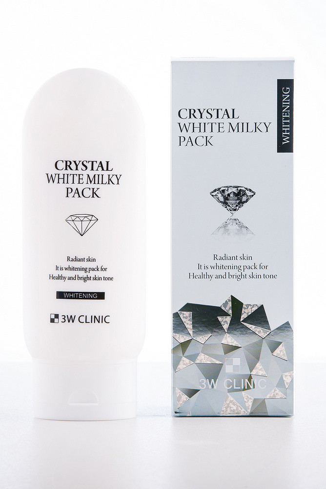 Освітлювальна нічна маска для обличчя 3W Clinic Crystal White Sleeping Pack, фото 1