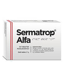 Sermatrop Alfa Серматроп Альфа Для Підвищення Чоловічої Фертильності 30 таб