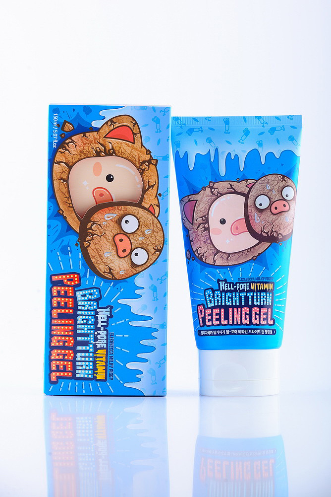 М'який вітамінний пілінг-гель для сяяння шкіри ELIZAVECCA Hell-pore Vitamin Brightturn Peeling Gell, фото 1