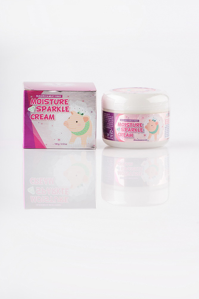 Зволожуючий крем для обличчя з ефектом сяйва ELIZAVECCA Milky Piggy MOISTURE SPARKLE CREAM