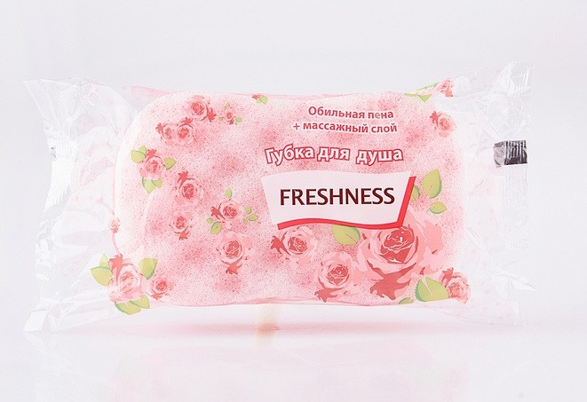 Freshness Губка банна. Рожева (48 20164700037)