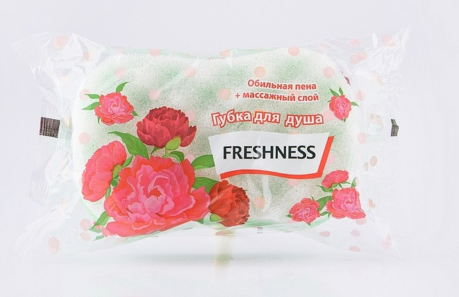 Freshness Губка банна. Зелена ( 4820 164700037)