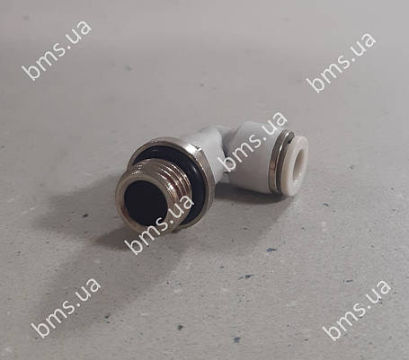 З'єднання різьбове, кут 90; 1/4" AG, фото 2