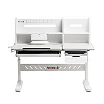 Комплект для підлітка парта Fundesk Fiore II Grey + стілець для школяра FunDesk LST3 Blue-Grey, фото 4