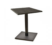 Стол барный Лена WBL металл Черный , столешница Верзалит Черный мрамор 70х70 см (СДМ мебель-ТМ)