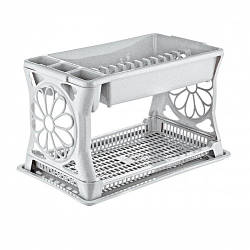 Сушарка для посуду 2-ярусна Irak Plastik, 47x30x28 см., Туреччина, TA-135