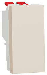 Unica New перемикач (перехресний) 1-клавішний схема 7, 10А, 1 модуль беж Schneider Electric, NU310544