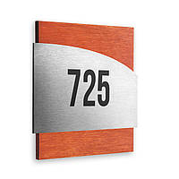 Металлические номерки на дверь 127х127 мм, Redwood