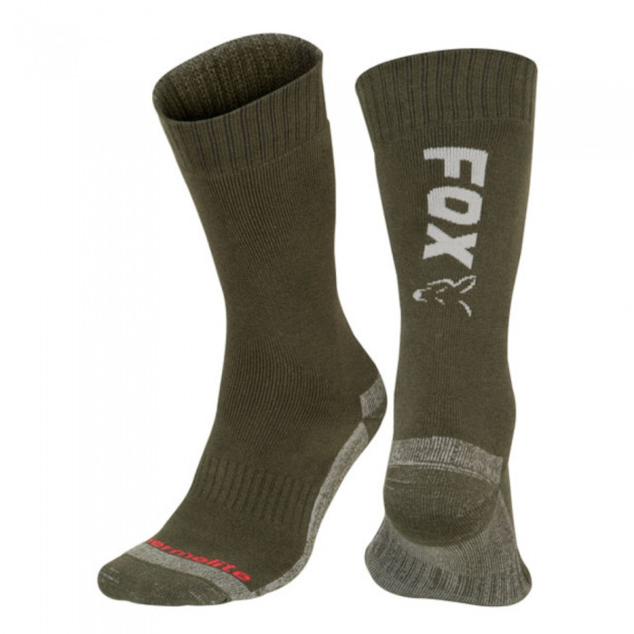 Термоноски Fox Collection Green Silver Thermolite Long Socks, фото 1