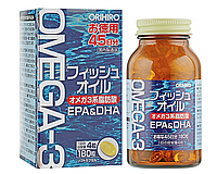 Омега-3 Orihiro Omega-3, 180 капсул (курс 45 дней), ORIHIRO