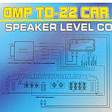 Конвертер автоперетворювач рівня аудіосигналу активний 12 В, з регулюванням чутливості TSK TD-22, фото 3