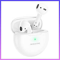 Беспроводные наушники с хорошим звуком Borofone BE41 Enjoy TWS wireless headset Bluetooth белые