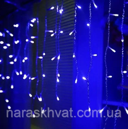 Гірлянда Бахрома Led 48 блакитна