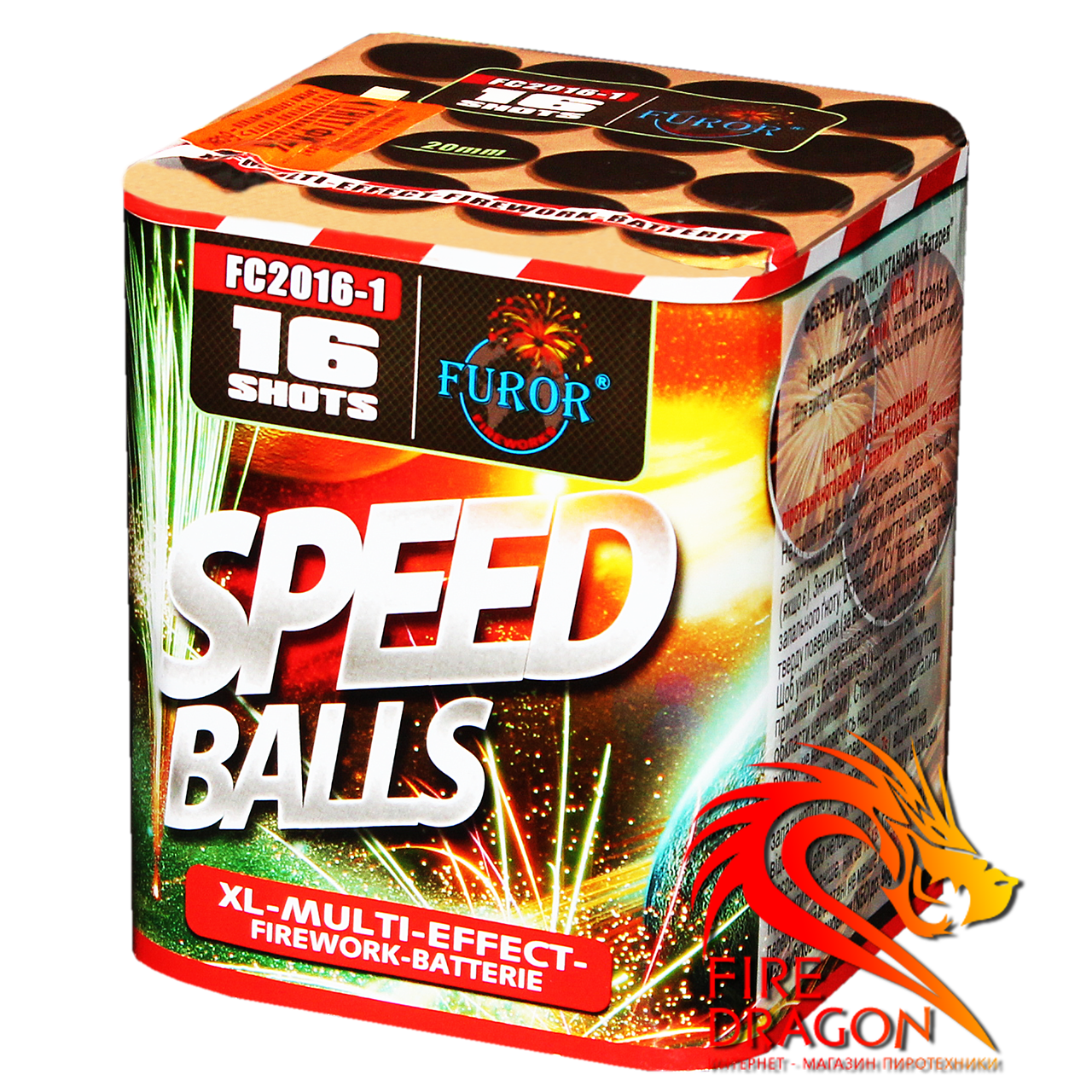 Фейерверк Speed Balls FC2016-1 16 выстрелов