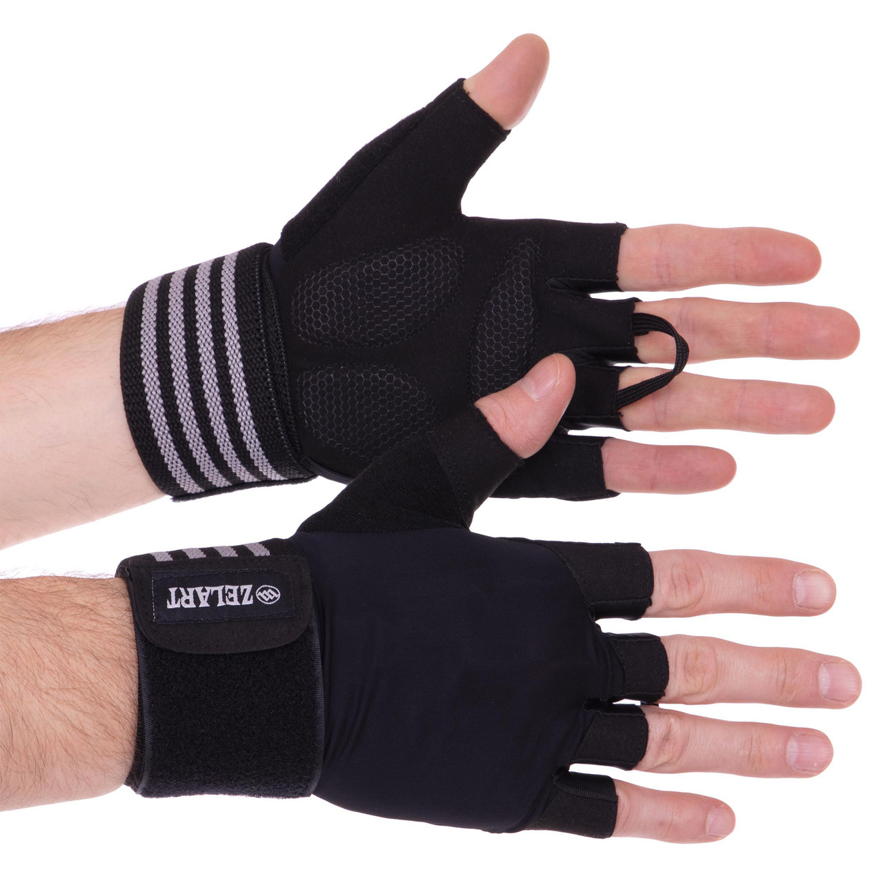 Атлетичні рукавички для залу, важкої атлетики, фітнесу Zelart TA-2241