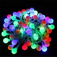 Світлодіодна гірлянда кульки матові 5м 28 Led різнобарвний