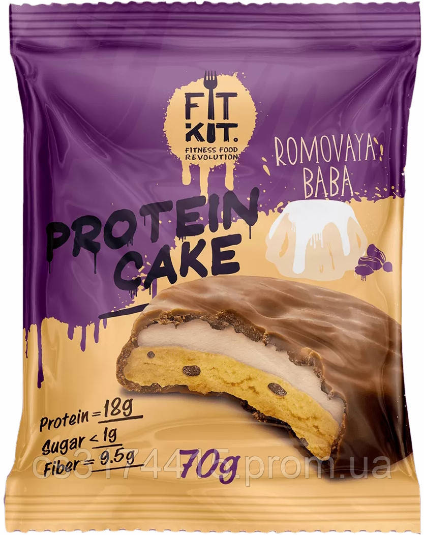 Протеиновое печенье Souffle Fit Kit Ромовая Баба (70 грамм)