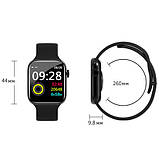 Smart Watch W4, HD full touch screen, IP67 black, фото 2