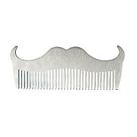Розчіска-гребень металевий вуса Barber