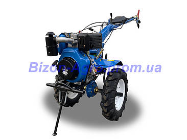 Мотоблок Bizon дизель 10 к.с. (ТМ1100B-5) 3 передачі вперед та 1 назад( перша понижена!) ручний стартер