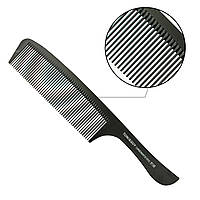 Гребінь Carbon T&G чорний з ручкою 8138