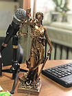 Статуетка Феміда мала 29 см з полистоун бронзового кольору