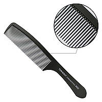 Гребінь Carbon T>G чорний з ручкою 0622