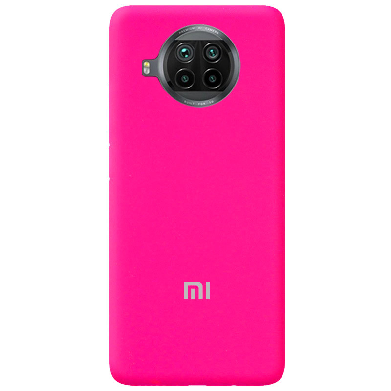 Чохол Silicone case Premium для Xiaomi Mi 10T Lite Shiny Pink (21) яскраво рожевий