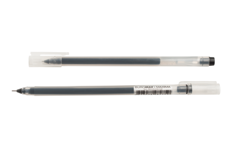 Ручка гелева BM.8336-02 MAXIMA 0,5 мм чорні чорнила (12/864), фото 1