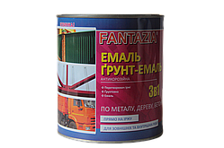 Ґрунт-емаль по іржі 3 в 1 Fantazia чорна 2,6 кг