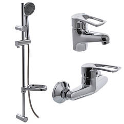 Комплект змішувачів для ванни CRON HANSBERG SET-2 CR0843 хром силумін 128465