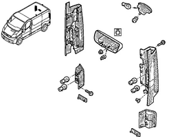 Фонтар освітлення номерного знаку Газель Рута, 2105 в сб.(+ лампа+прокл.) 663982